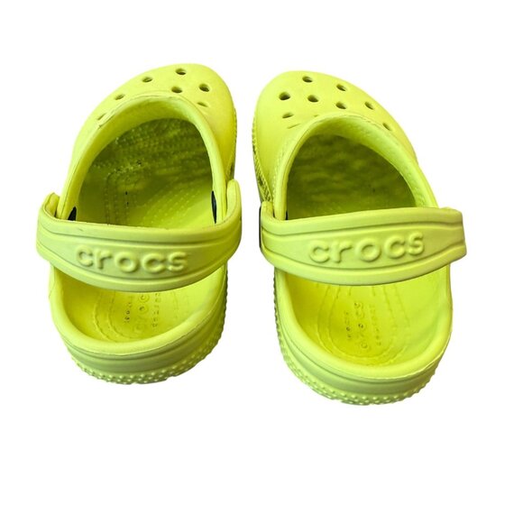 Crocs Littles Clogs Bright Yellow Toddler Infant Baby Size 7 - Picture 5 of 6